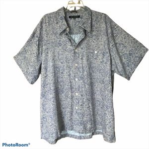 M.E. Sport men’s short sleeve shirt size XXL one pocket button up linen/rayon